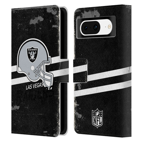 NFL Las Vegas Raiders Logo Art Helmet Distressed Look 100th Leather Book Wallet Case Cover For Google Pixel 8 NFL Las Vegas Raiders Logo Art Helmet Distressed Look 100th Leather Book Wallet Case Cover For Google Pixel 8