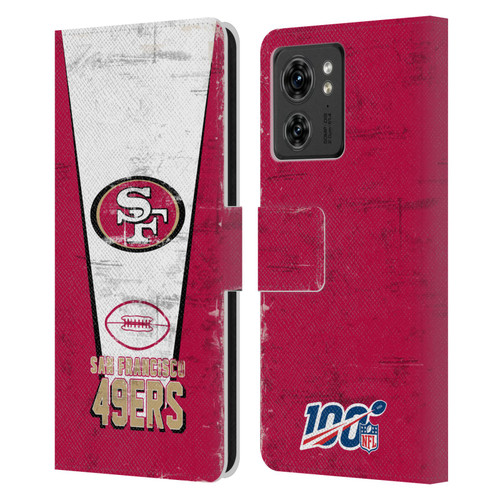 NFL San Francisco 49ers Logo Art Banner Leather Book Wallet Case Cover For Motorola Moto Edge 40