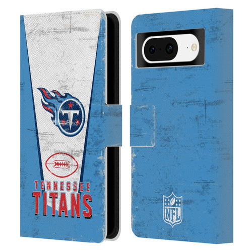NFL Tennessee Titans Logo Art Banner Leather Book Wallet Case Cover For Google Pixel 8