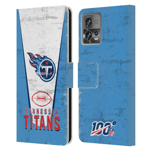NFL Tennessee Titans Logo Art Banner Leather Book Wallet Case Cover For Motorola Moto Edge 30 Fusion