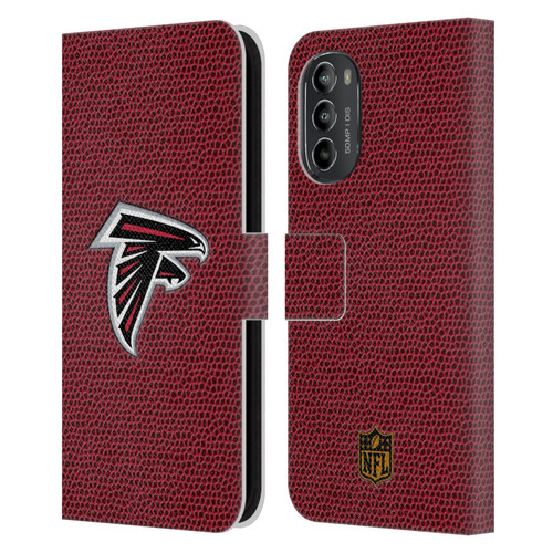 NFL Atlanta Falcons Logo Football Leather Book Wallet Case Cover For Motorola Moto G82 5G