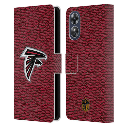 NFL Atlanta Falcons Logo Football Leather Book Wallet Case Cover For OPPO A17
