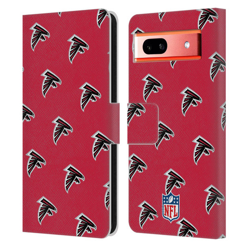 NFL Atlanta Falcons Artwork Patterns Leather Book Wallet Case Cover For Google Pixel 7a