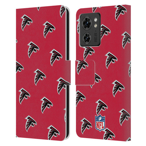NFL Atlanta Falcons Artwork Patterns Leather Book Wallet Case Cover For Motorola Moto Edge 40
