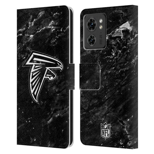 NFL Atlanta Falcons Artwork Marble Leather Book Wallet Case Cover For Motorola Moto Edge 40