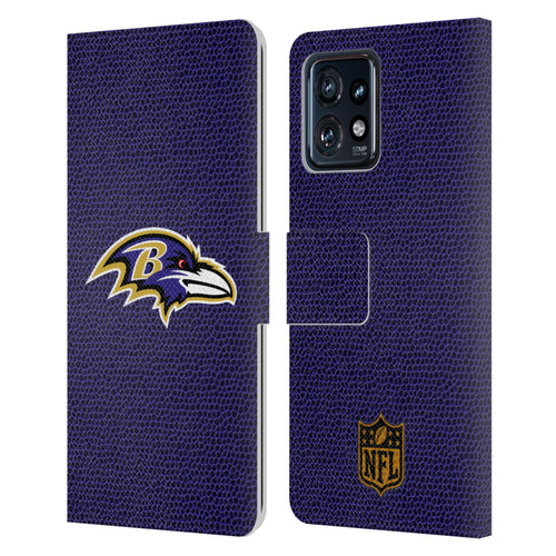 NFL Baltimore Ravens Logo Football Leather Book Wallet Case Cover For Motorola Moto Edge 40 Pro