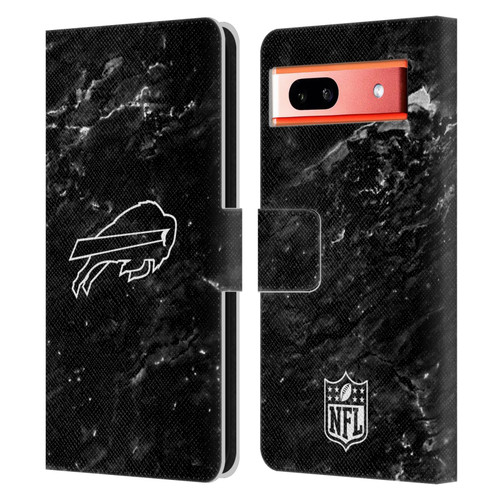 NFL Buffalo Bills Artwork Marble Leather Book Wallet Case Cover For Google Pixel 7a