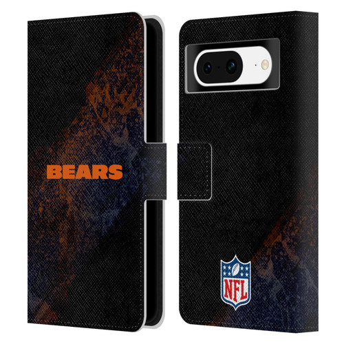 NFL Chicago Bears Logo Blur Leather Book Wallet Case Cover For Google Pixel 8