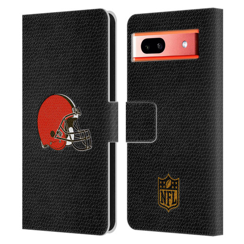 NFL Cleveland Browns Logo Football Leather Book Wallet Case Cover For Google Pixel 7a