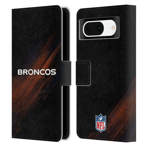 NFL Denver Broncos Logo Blur Leather Book Wallet Case Cover For Google Pixel 8