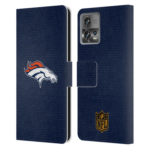 NFL Denver Broncos Logo Football Leather Book Wallet Case Cover For Motorola Moto Edge 30 Fusion