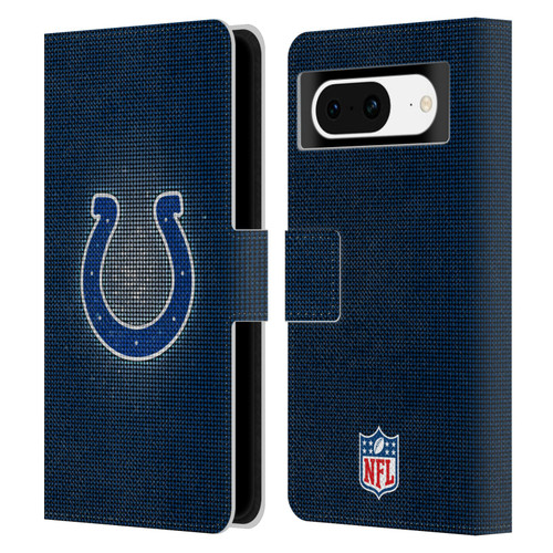 NFL Indianapolis Colts Artwork LED Leather Book Wallet Case Cover For Google Pixel 8