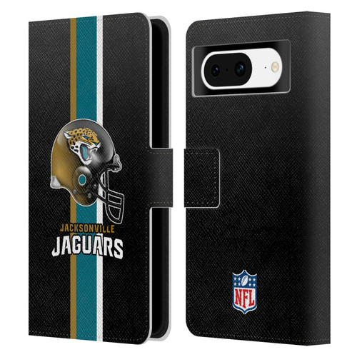 NFL Jacksonville Jaguars Logo Helmet Leather Book Wallet Case Cover For Google Pixel 8