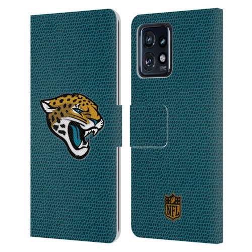 NFL Jacksonville Jaguars Logo Football Leather Book Wallet Case Cover For Motorola Moto Edge 40 Pro