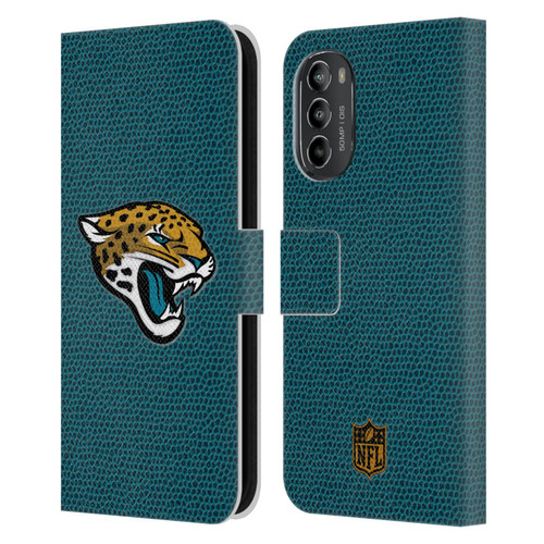 NFL Jacksonville Jaguars Logo Football Leather Book Wallet Case Cover For Motorola Moto G82 5G