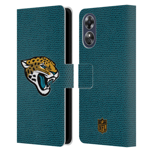 NFL Jacksonville Jaguars Logo Football Leather Book Wallet Case Cover For OPPO A17