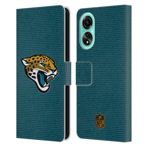 NFL Jacksonville Jaguars Logo Football Leather Book Wallet Case Cover For OPPO A78 4G