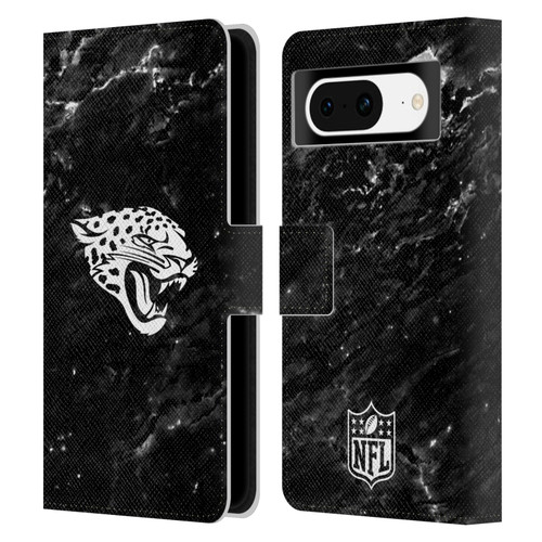 NFL Jacksonville Jaguars Artwork Marble Leather Book Wallet Case Cover For Google Pixel 8