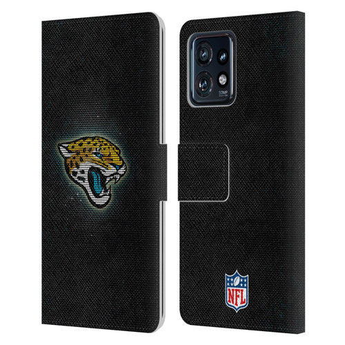 NFL Jacksonville Jaguars Artwork LED Leather Book Wallet Case Cover For Motorola Moto Edge 40 Pro