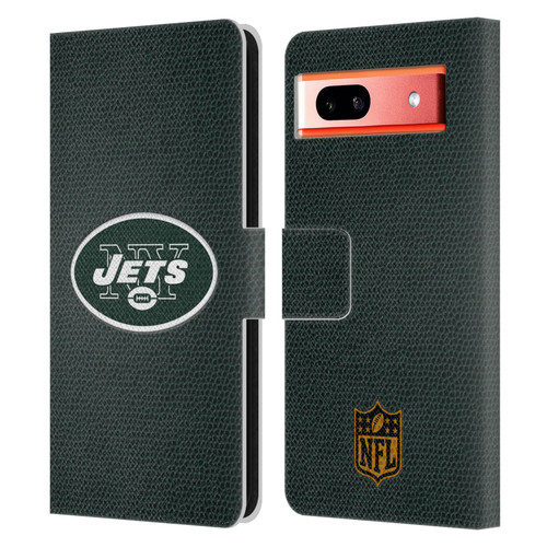 NFL New York Jets Logo Football Leather Book Wallet Case Cover For Google Pixel 7a