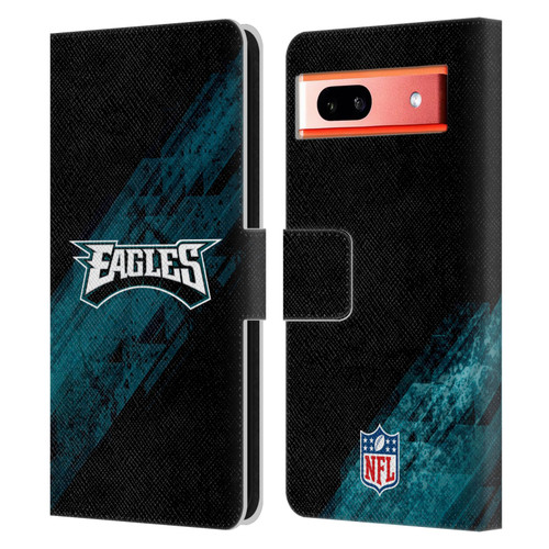 NFL Philadelphia Eagles Logo Blur Leather Book Wallet Case Cover For Google Pixel 7a