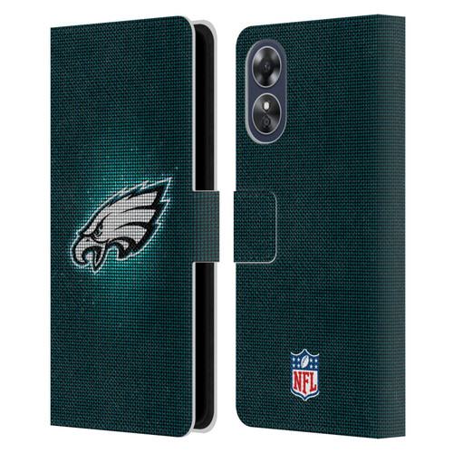 NFL Philadelphia Eagles Artwork LED Leather Book Wallet Case Cover For OPPO A17