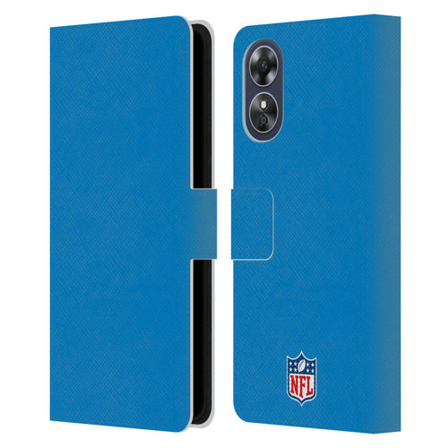 NFL Los Angeles Chargers Logo Stripes Leather Book Wallet Case Cover For OPPO A17