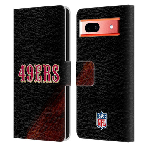 NFL San Francisco 49Ers Logo Blur Leather Book Wallet Case Cover For Google Pixel 7a