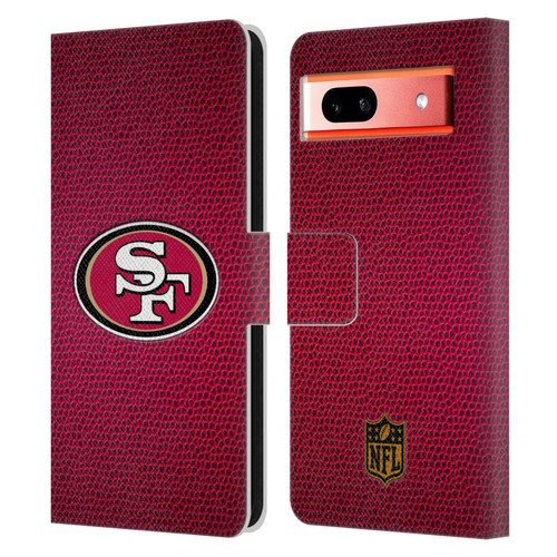 NFL San Francisco 49Ers Logo Football Leather Book Wallet Case Cover For Google Pixel 7a