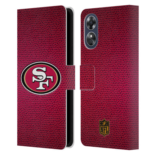 NFL San Francisco 49Ers Logo Football Leather Book Wallet Case Cover For OPPO A17
