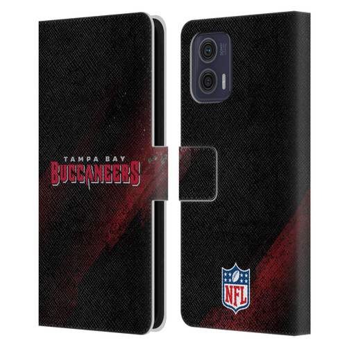 NFL Tampa Bay Buccaneers Logo Blur Leather Book Wallet Case Cover For Motorola Moto G73 5G