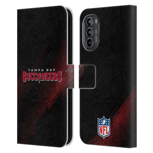 NFL Tampa Bay Buccaneers Logo Blur Leather Book Wallet Case Cover For Motorola Moto G82 5G