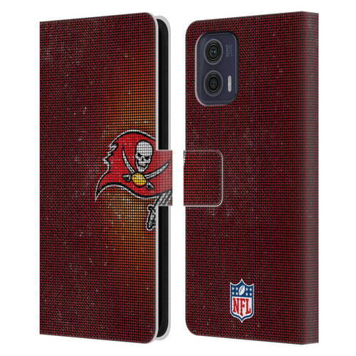 NFL Tampa Bay Buccaneers Artwork LED Leather Book Wallet Case Cover For Motorola Moto G73 5G