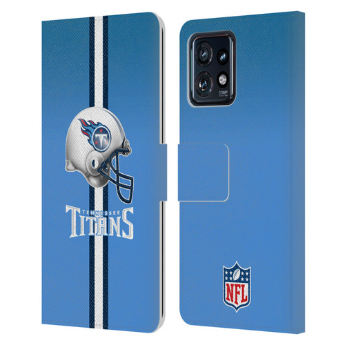 NFL Tennessee Titans Logo Helmet Leather Book Wallet Case Cover For Motorola Moto Edge 40 Pro