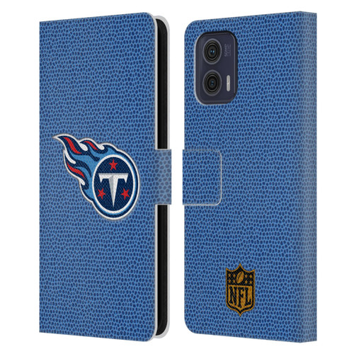 NFL Tennessee Titans Logo Football Leather Book Wallet Case Cover For Motorola Moto G73 5G