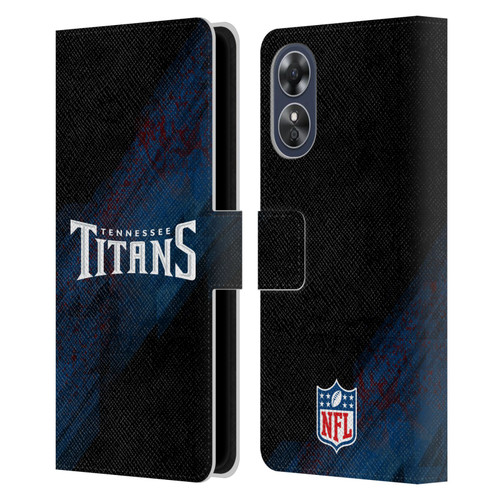 NFL Tennessee Titans Logo Blur Leather Book Wallet Case Cover For OPPO A17