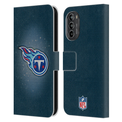 NFL Tennessee Titans Artwork LED Leather Book Wallet Case Cover For Motorola Moto G82 5G