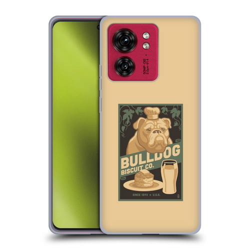 Lantern Press Dog Collection Bulldog Soft Gel Case for Motorola Moto Edge 40