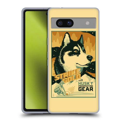 Lantern Press Dog Collection Husky Soft Gel Case for Google Pixel 7a