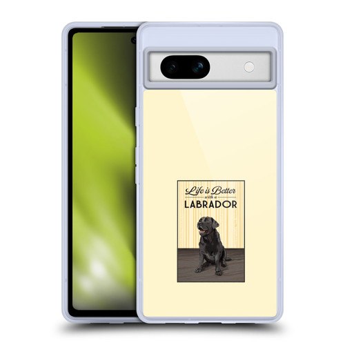 Lantern Press Dog Collection Labrador Soft Gel Case for Google Pixel 7a