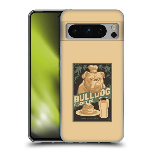 Lantern Press Dog Collection Bulldog Soft Gel Case for Google Pixel 8 Pro