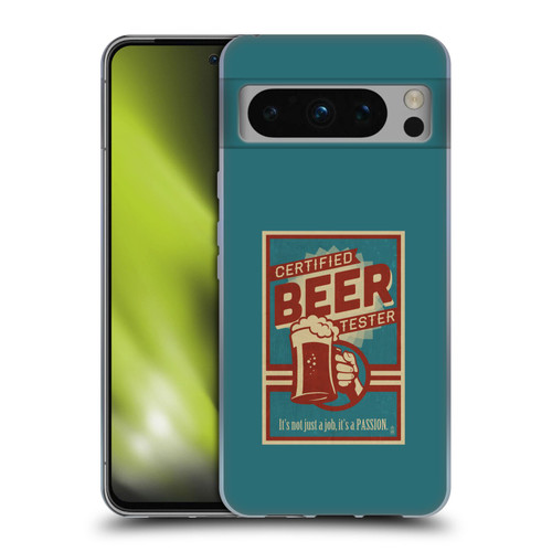 Lantern Press Man Cave Beer Tester Soft Gel Case for Google Pixel 8 Pro