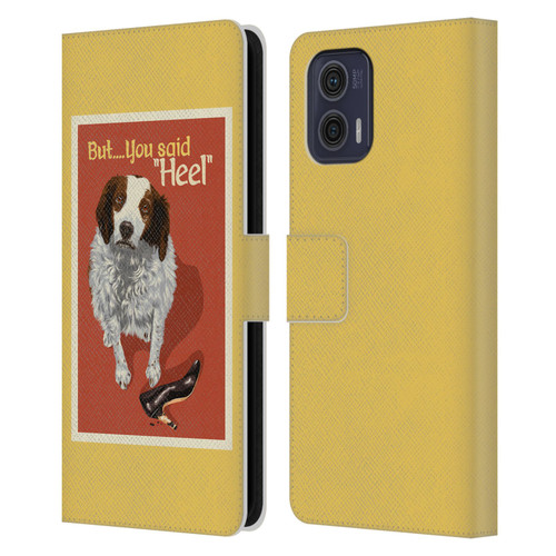 Lantern Press Dog Collection But You Said Leather Book Wallet Case Cover For Motorola Moto G73 5G