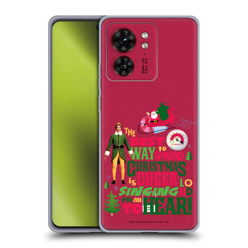 Elf Movie Graphics 1 Christmas Cheer Soft Gel Case for Motorola Moto Edge 40