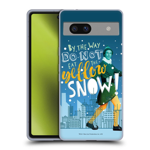 Elf Movie Graphics 2 Yellow Snow Soft Gel Case for Google Pixel 7a