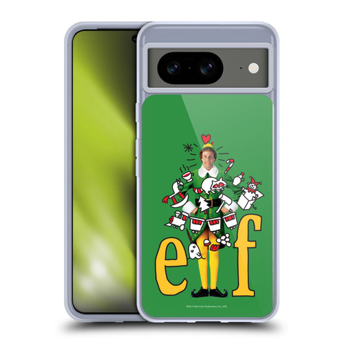 Elf Movie Graphics 2 Doodles Soft Gel Case for Google Pixel 8