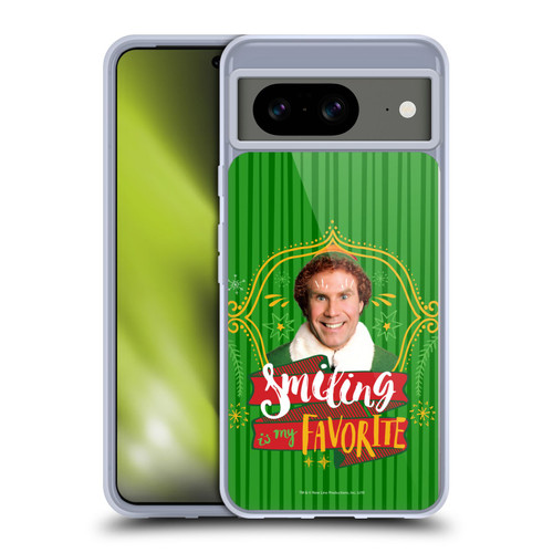 Elf Movie Graphics 2 Smiling Is My favorite Soft Gel Case for Google Pixel 8