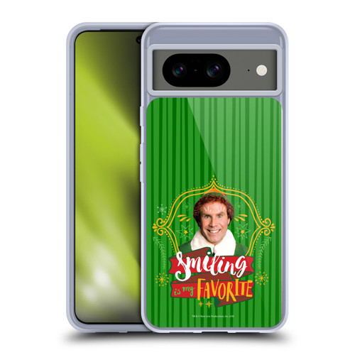 Elf Movie Graphics 2 Smiling Is My favorite Soft Gel Case for Google Pixel 8