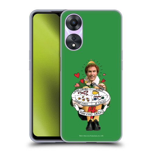 Elf Movie Graphics 2 Buddy Food Groups Soft Gel Case for OPPO A78 5G