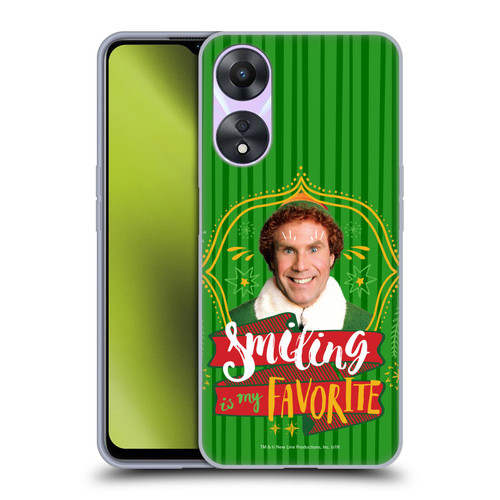 Elf Movie Graphics 2 Smiling Is My favorite Soft Gel Case for OPPO A78 5G